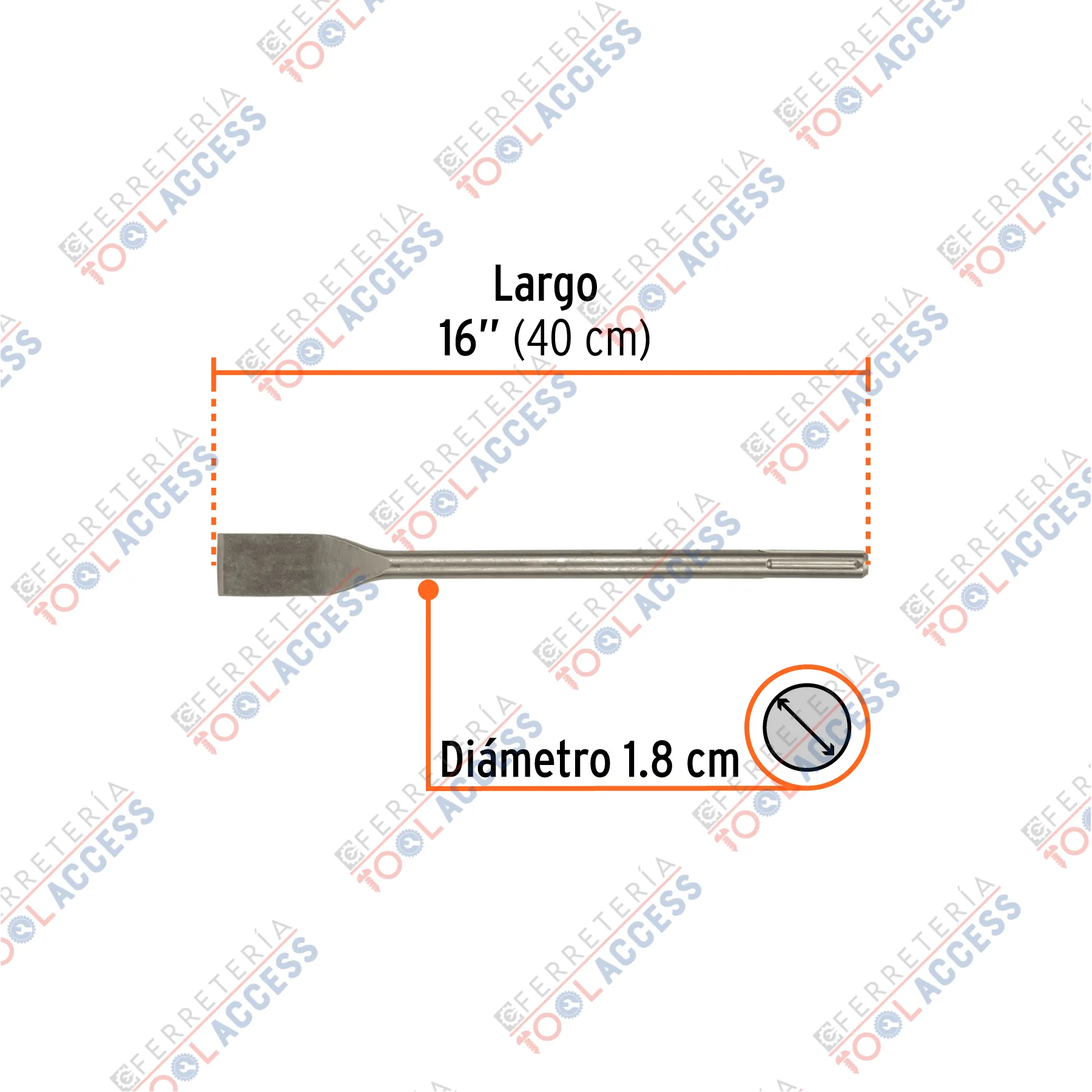 Alternative view of Cincel para azulejo SDS max 1-1/2" x 16", Truper