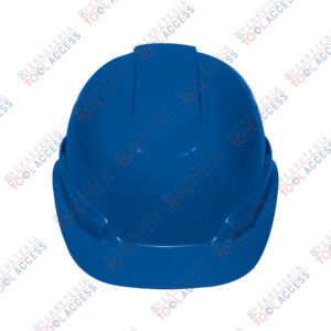 Casco de seguridad ventilado, ajuste de matraca, azul, Truper