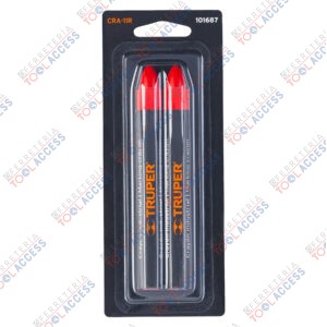 Blíster con 2 crayones de 12 cm industriales rojos, Truper