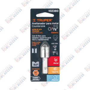 Avellanador HSS cambio rápido 1/2", TRUPER
