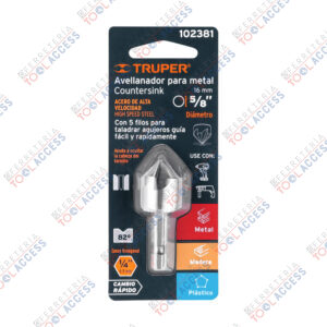 Avellanador HSS cambio rápido 5/8", TRUPER