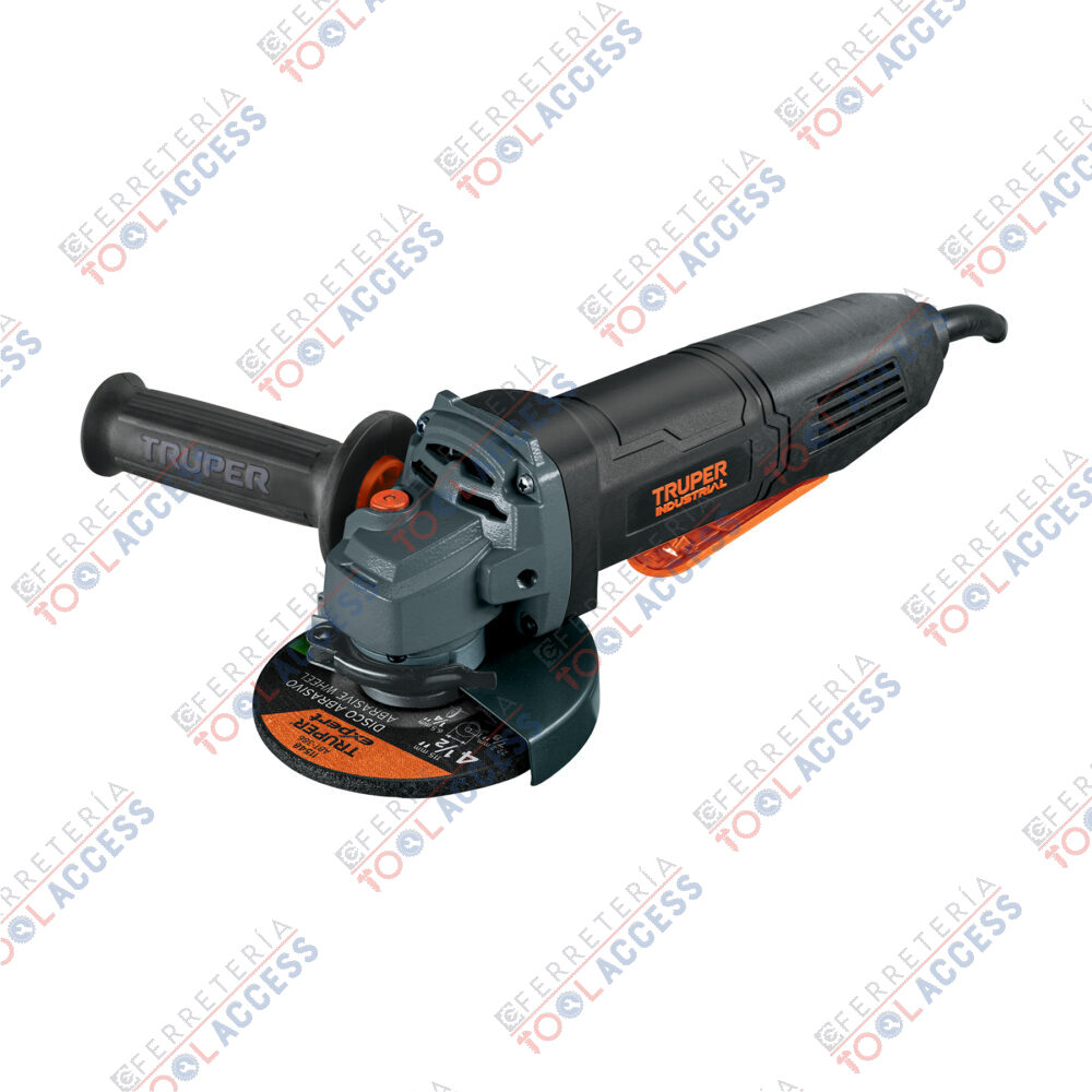Esmeriladora 4-1/2", 850 W, int. paleta, TRUPER