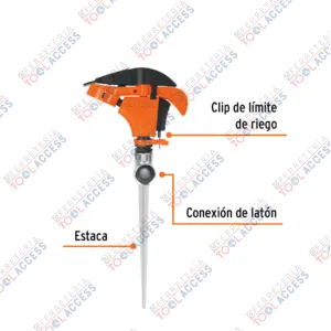 Alternative view of Aspersor plástico 11", una vía, estaca metálica, TRUPER