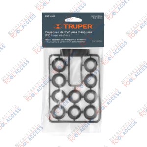 Bolsa con 10 empaques de PVC antifuga para manguera, Truper