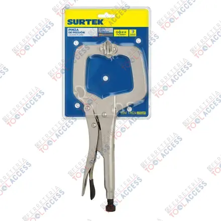 Pinza de presión cromada tipo "C" de 11", Surtek - Imagen 2
