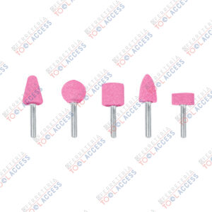 Juego de 5 piedras montadas zanco 1/4", uso general, TRUPER