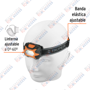 Alternative view of Linterna de minero LED 150 lm, de 3 pilas AAA, TRUPER