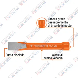 Alternative view of Cincel de corte frío de 1 X 8", Truper