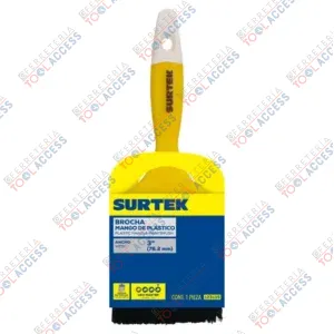 Alternative view of Brocha de cerdas naturales con mango plástico 3" x 52 mm, grosor de cerda 13 mm, Surtek