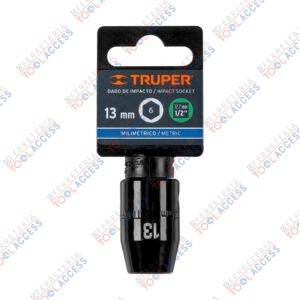 Dado cuadro 1/2" de impacto 6 puntas de 13 mm, Truper