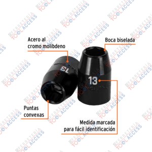 Alternative view of Dado cuadro 1/2" de impacto 6 puntas de 13 mm, Truper