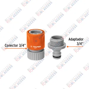 Alternative view of Conector 3/4" rápido de ABS manguera-acc. sistema click, Truper
