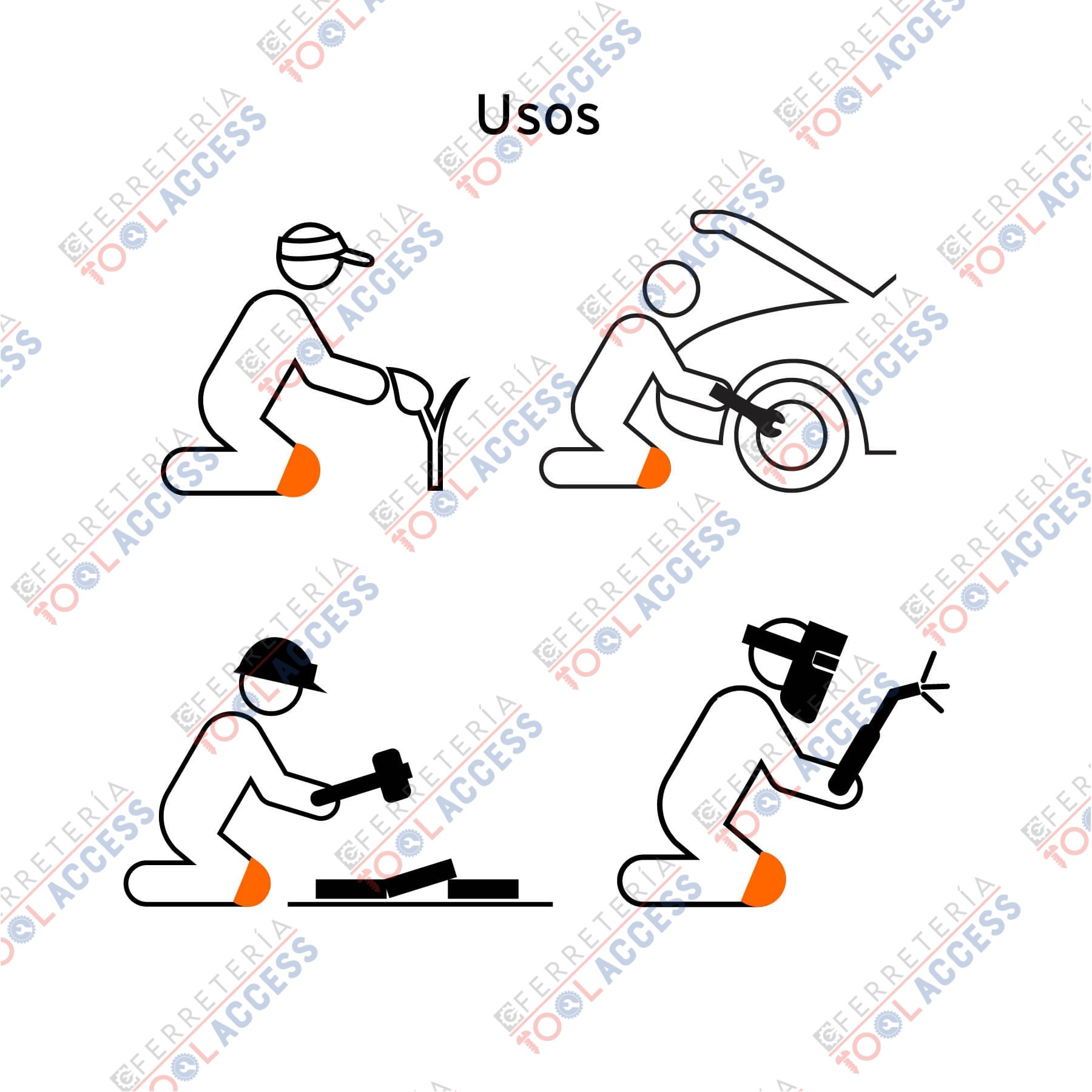 Rodilleras de gel y EVA con correa antideslizante, Truper - Imagen 4