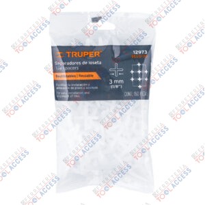 Bolsa con 150 separadores de 3 mm de losetas, TRUPER
