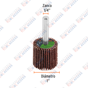 Alternative view of Rueda flap de 1", grano 80, TRUPER