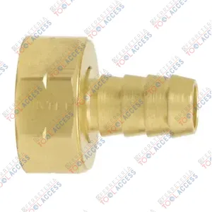 Conector para manguera de riego de latón, 1/2" hembra