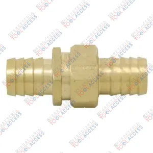Conector para manguera de riego de latón, 1/2" macho-hembra