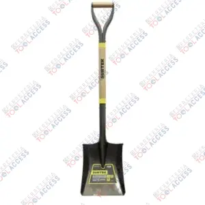 Pala con mango de madera con puño metálico "Y", cuadrada, Surtek