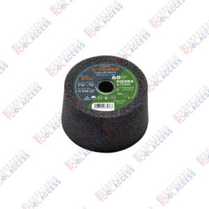 Copa desbaste de piedra 3-5/32" grano 60, eje 5/8-11, TRUPER