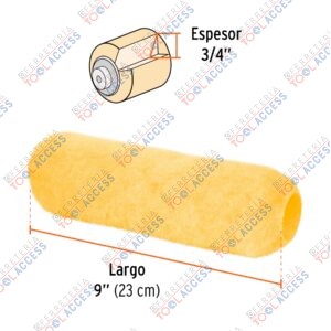 Alternative view of Felpa para rodillo 9" x 3/4" superficies rugosas, TRUPER
