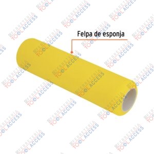 Alternative view of Felpa para rodillo 9" x 3/8" de esponja, superficies lisas, Truper