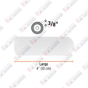 Alternative view of Bolsa c/2 felpas para mini rodillo esponja 4"x3/8", TRUPER