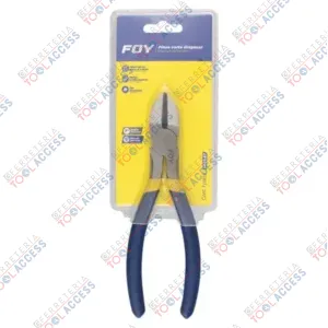 Pinza para electricista con mango doble plastisol corte diagonal de 7", Foy