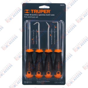 Juego de 4 puntas y ganchos multiusos, Truper