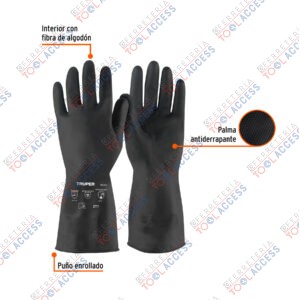 Alternative view of Guantes de látex para pintor, M, TRUPER