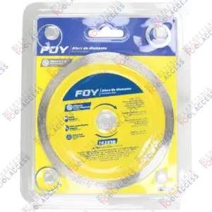Disco de diamante continuo, 4-1/2", Foy