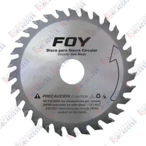 Disco para sierra circular para corte madera 40 dientes, 7-1/4", Foy