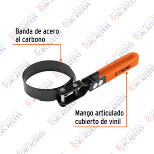 Alternative view of Llave de banda metálica 2-1/2" a3-1/4" para filtro de aceite, Truper