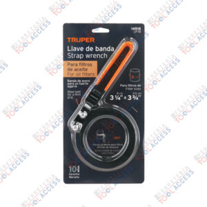 Llave de banda metálica 3-1/4"-3-3/4" para filtro de aceite, Truper