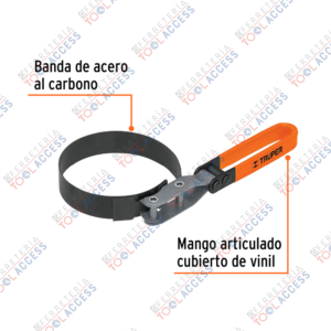 Alternative view of Llave de banda metálica 3-1/4"-3-3/4" para filtro de aceite, Truper
