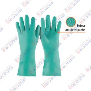 Alternative view of Guantes de nitrilo verde, multiusos, M, TRUPER