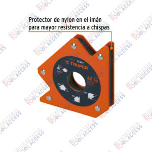Alternative view of Escuadra magnética para soldar de 4", carga 22 kg, TRUPER