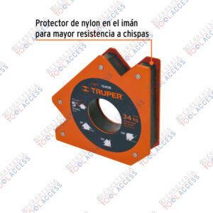 Alternative view of Escuadra magnética para soldar de 5", carga 34 kg, TRUPER