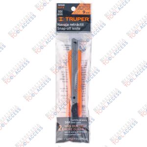 Cutter 9 mm reforzado de plástico con alma metálica, TRUPER