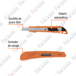 Alternative view of Cutter 9 mm reforzado de plástico con alma metálica, TRUPER