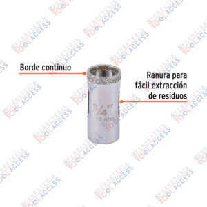 Alternative view of Brocasierra diamante 3/4" borde continuo, TRUPER