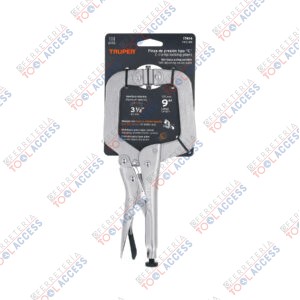 Pinza de presión 9" tipo "C" con mordaza autoajustable, Truper