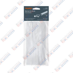 Blíster con 12 barras de silicón de repuesto para PIPE-5/16, Truper