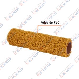Alternative view of Felpa para rodillo 9" x 7/16" de PVC, acabados texturizados, Truper