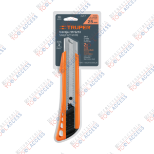Cutter 25 mm reforzado de plástico con alma metálica, TRUPER