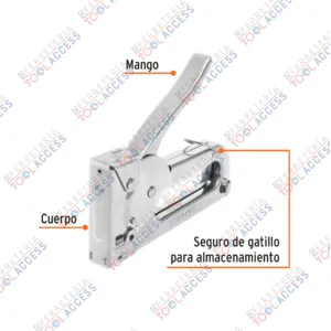 Alternative view of Engrapadora tipo pistola para ¼" y 5/16", con 200 grapas, Truper