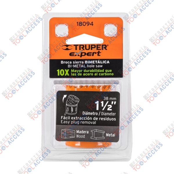 Brocasierra bimetálica 1-1/2", Truper Expert - Imagen 2