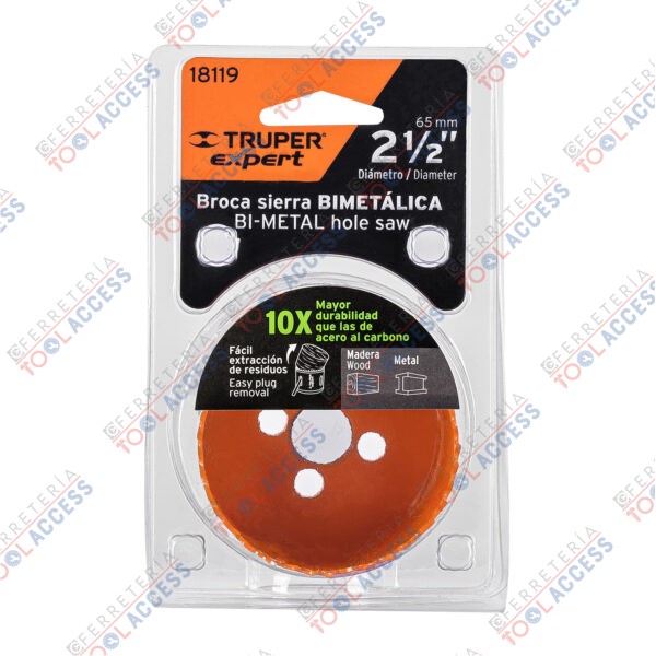 Brocasierra bimetálica 2-1/2", Truper Expert - Imagen 2
