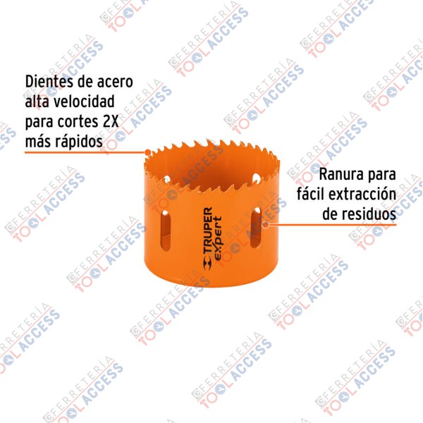 Brocasierra bimetálica 2-1/2", Truper Expert - Imagen 3