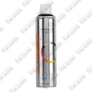 Pintura en aerosol, negro brillante, bote esbelto, 400 ml, Truper