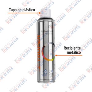 Alternative view of Pintura en aerosol, negro brillante, bote esbelto, 400 ml, Truper